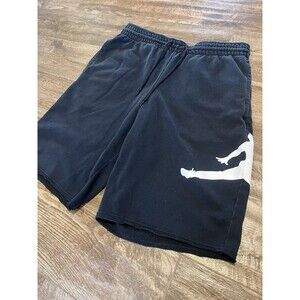 Nike Jordan Shorts Mens Medium Black French Terry Jumpman Air Basketball Sweats